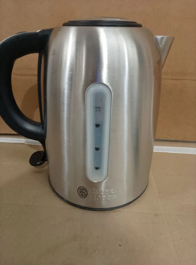 Russell Hobbs Brushed Stainless Steel Electric 1.7L Cordless Kettle 3Kw