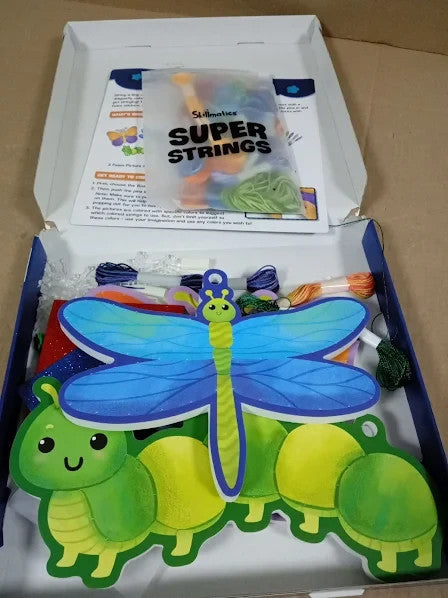 Skillmatics String Art Activity Bugs Butterflies  Mess Free Art Kids 6+ New