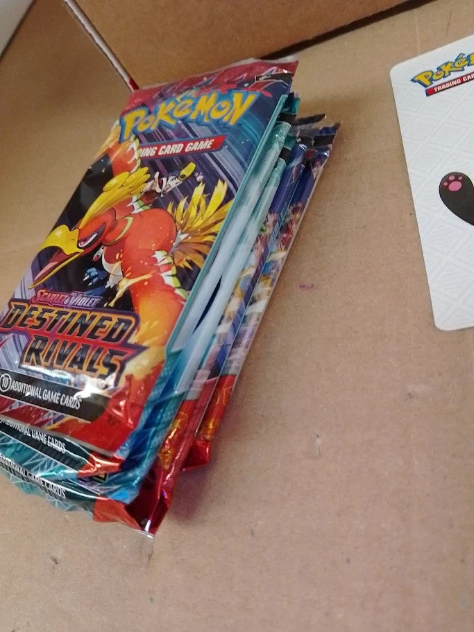 Pokemon TCG Ball Tin Bundle Premier Ball Repeat Booster Packs Sticker Sheets