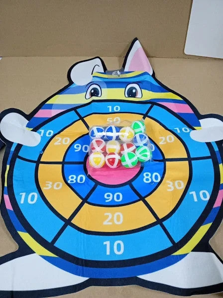Easter Gifts Kids 76cm Easter Decorations Dart Board Set 12 Sticky Balls 3+ New