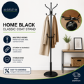 Home Black Classic Coat Stand