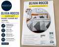 Olivia Rocco Easy Care Printed Duvet Cover Set 100% Polyester Breathable New