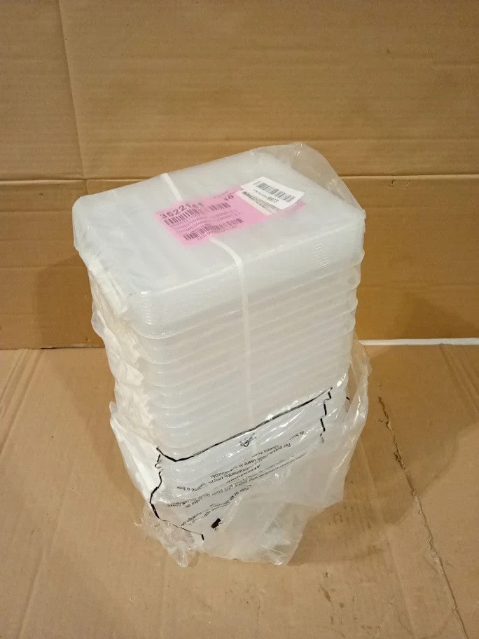 SmartStore 10 Plastic Storage Box With Lid 3L 21x17x15cm Food Safe Material