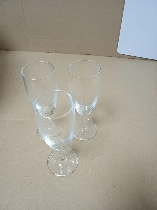 Bardrinkstuff Banquet Champagne Glass Flutes 5.5oz 155ml Set Of 12 New