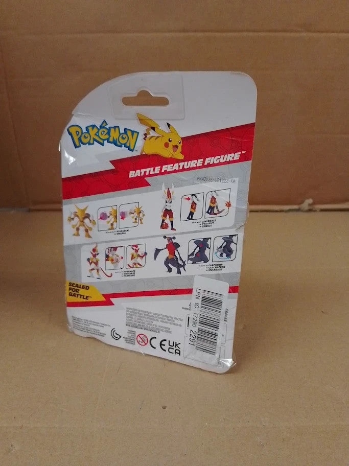 Pokemon Alakazam Battle Feature Figure 4.5in Ready Yellow 4+