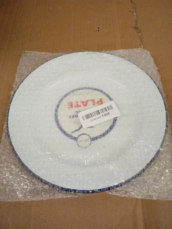 Falcon Enamelware 10.5inch Emaille Dinner Plate Blue White Classic Steel