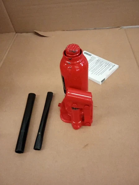 Amazon Basics Hydraulic Welded Car Jack 4 Metric Tonne 4000kg Capacity Red
