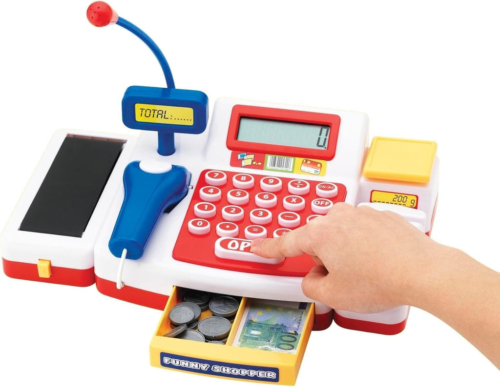 Simba 104525700 Pretend Play Toy Cash Register Check Out Counter Scanner 3+ New