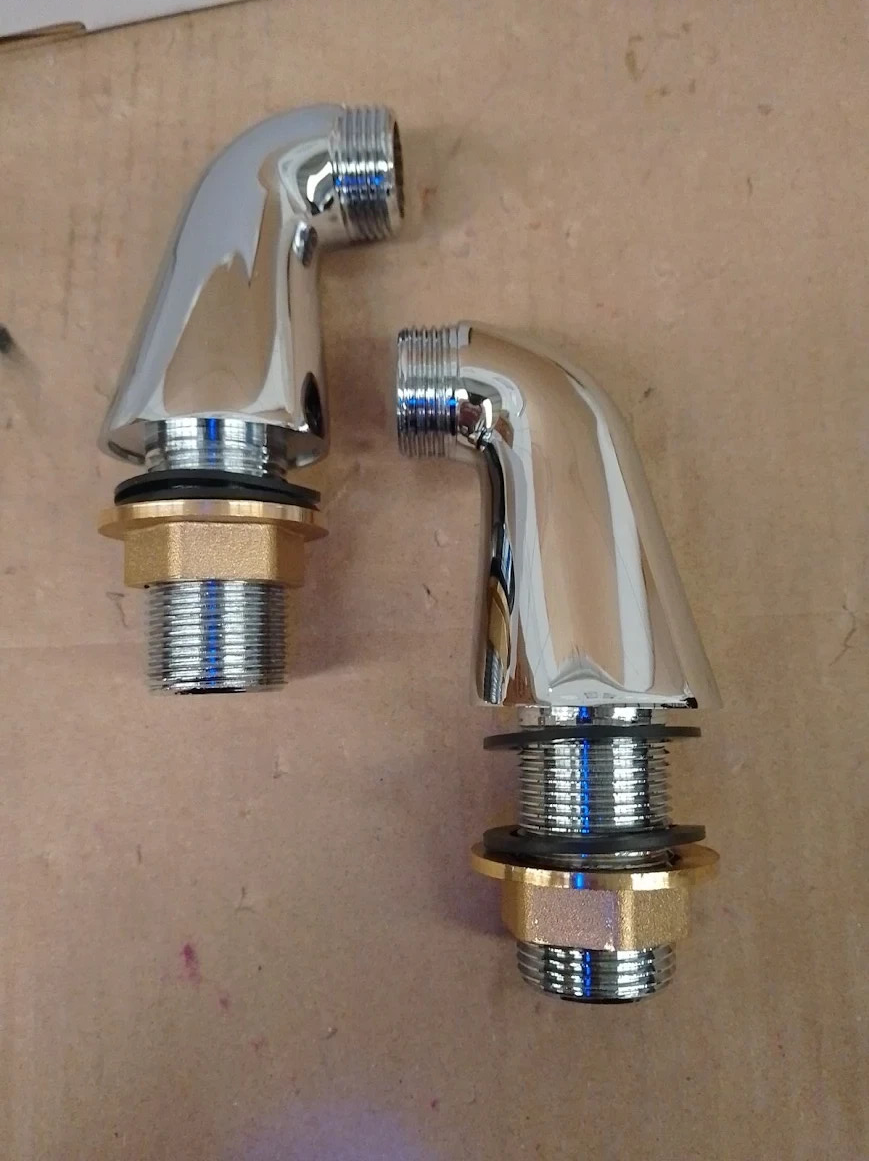 Thermostatic Bath Shower Mixer Bevankly Exposed Taps Valve Anti Scald 180mm