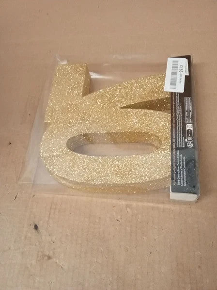 Number 70 Glitter Table Gold Table Centrepiece Decorations 20x20x3cm