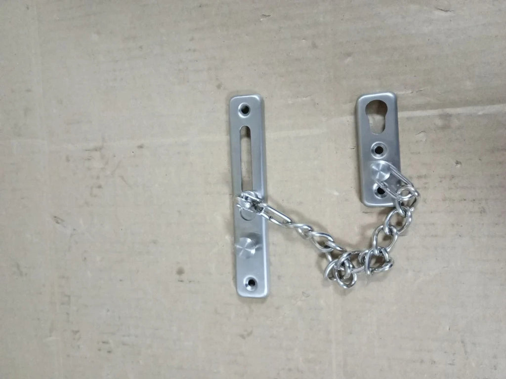 MOXYOY Door Chain Lock Heavy Duty Door Stainless Steel Latch Home Spring Silver