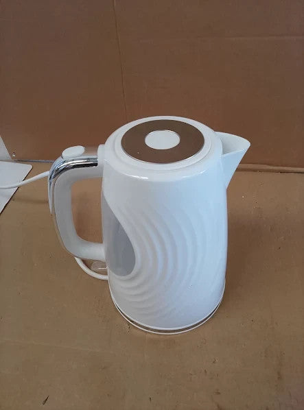 Tower T10083WHT Sonar Textured Kettle Large Window Blue Light 3000W 1.7L White