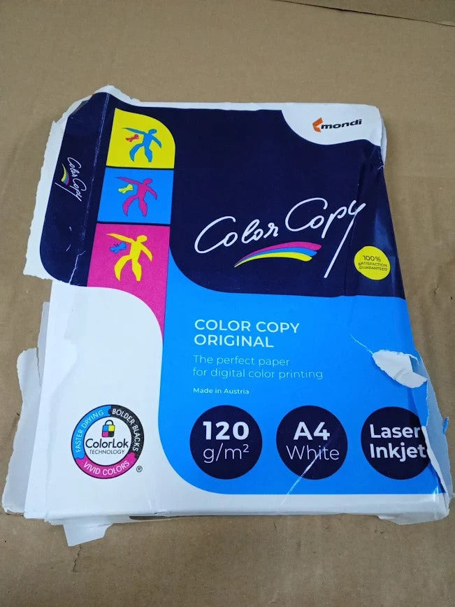 Color Copy A4 Paper 120gsm White Pack Of 250 CCW0330A1 Premium Matte New