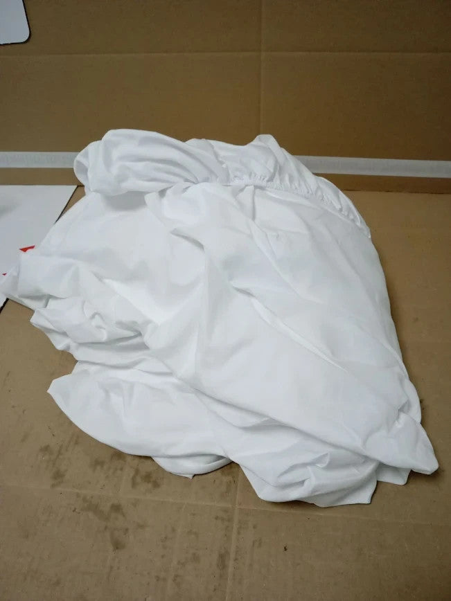 Tifschlaf Super King Fitted Sheet Deep Fit White Bed Sheet 183x200cm New