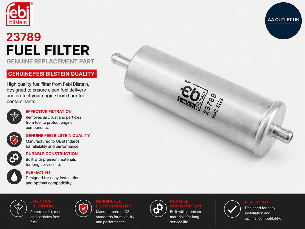 Febi Bilstein 23789 Fuel Filter Genuine Replacement Part Heavy Duty Design