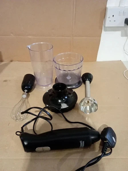 Russell Hobbs Desire 3in1 Electric Hand Blender Chopper 700ml Beaker 500W