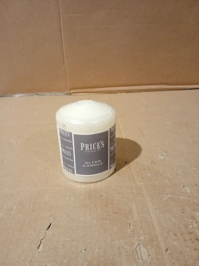 Prices Candles Altar 100x80mm Unscented Up To 50Hour Burn Time Indoor New