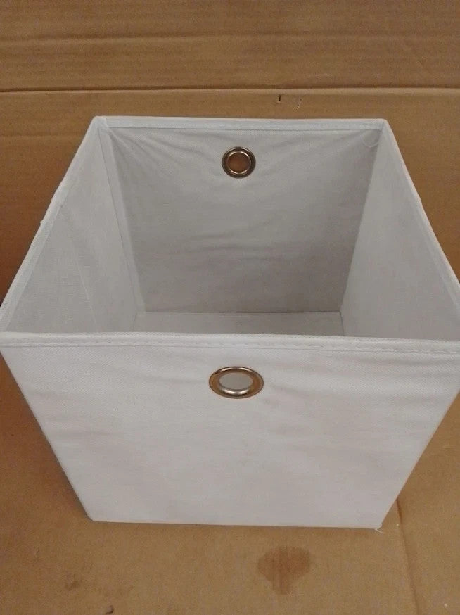 Argos Home Square Storage Boxes Off White Organiser Baskets Durable Design New