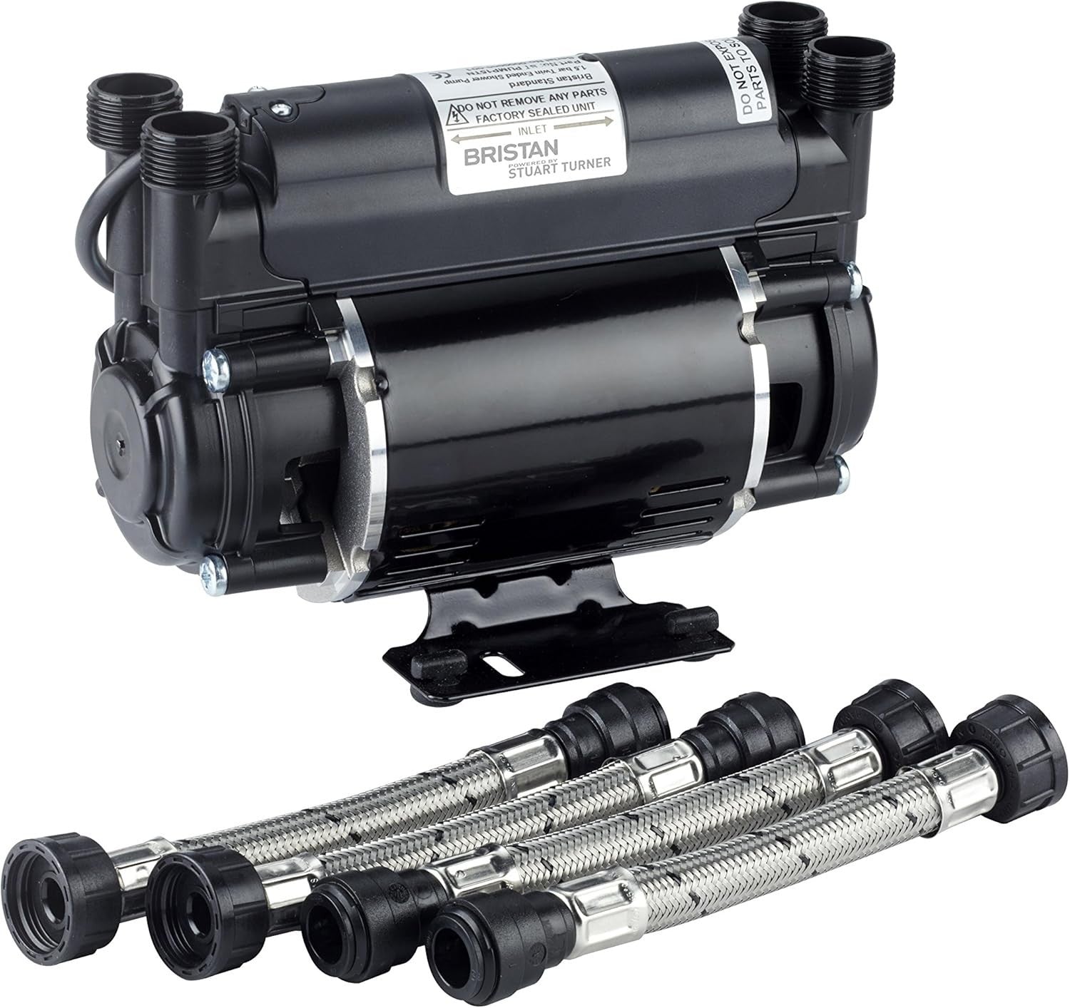 Bristan 1.5 Bar Twin Ended Shower Pump Improves Shower Pressure Easy Install New
