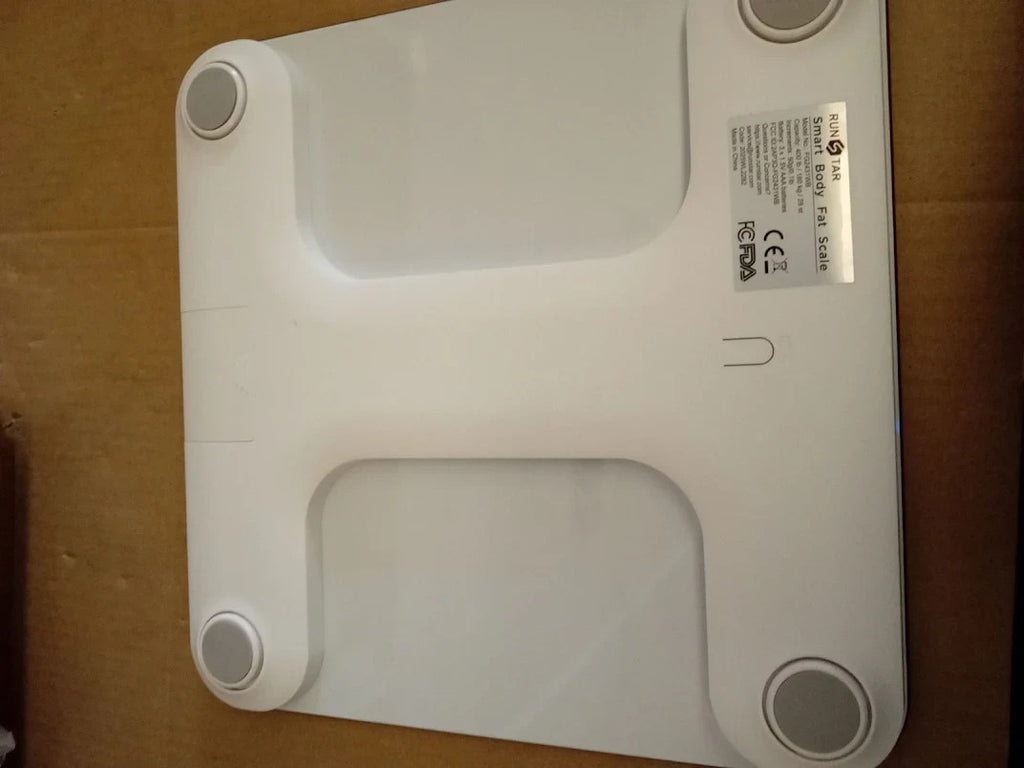Runstar Smart Body Weight Fat Scale BMI 13 Data LCD Display Fitness White New