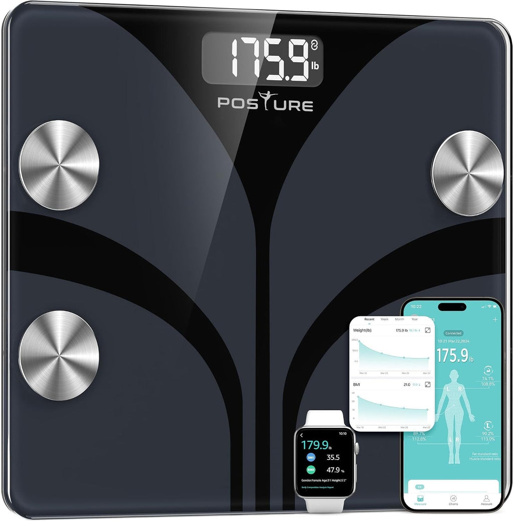 Bluetooth Body Weight Fat Scale Digital Bathroom 400lb 13 Body Composition New