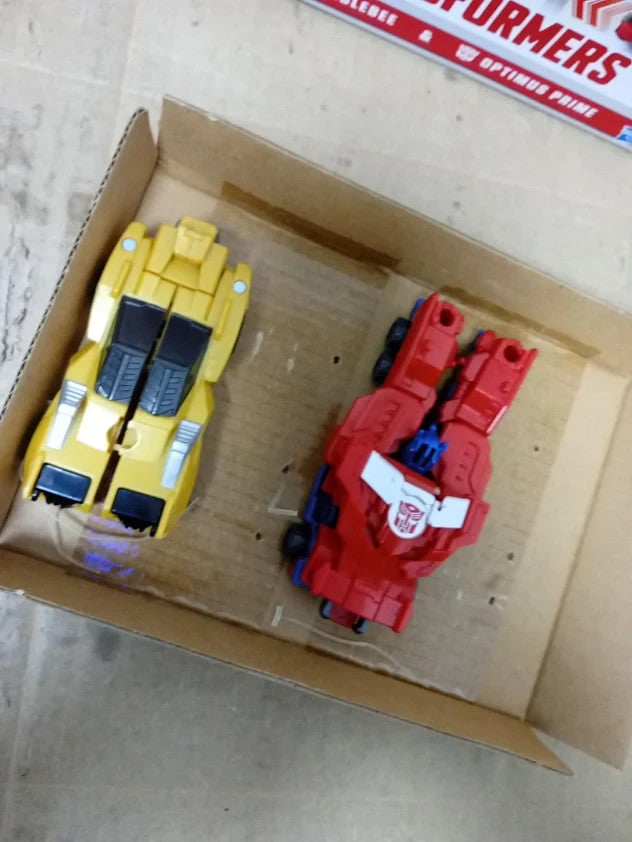 Transformers Crash Combine Heroes Bumblebee Optimus Prime 2pc 6+ New