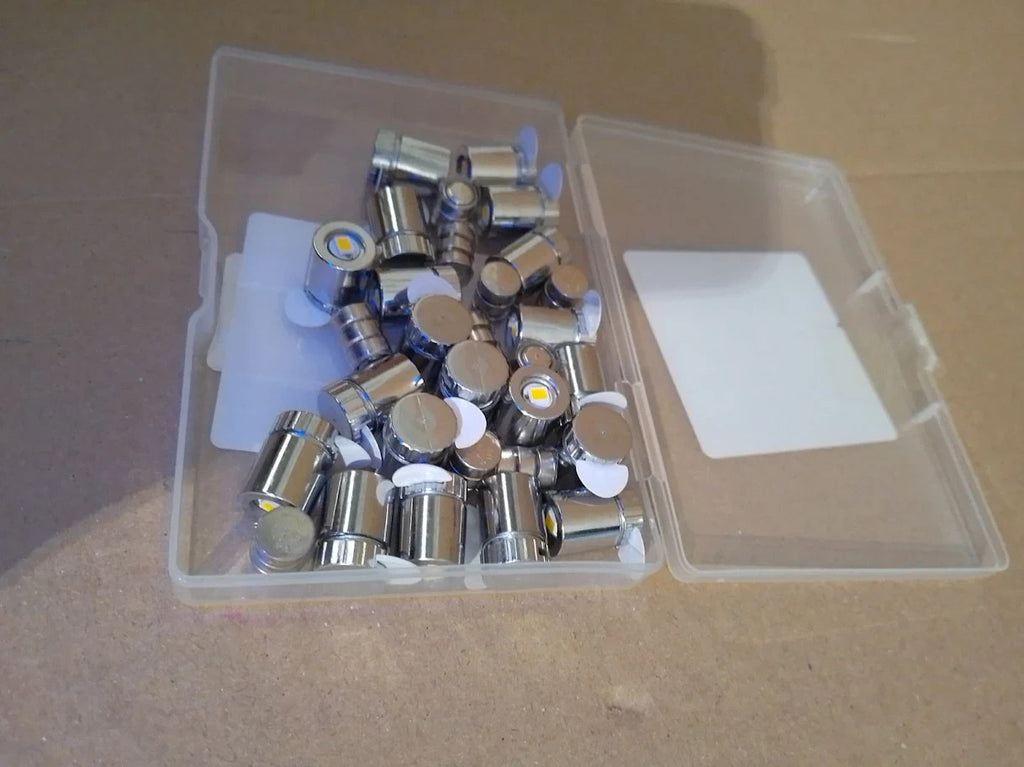 20pcs Miniature LED Lights Mini Warm White Micro Extra Battery New