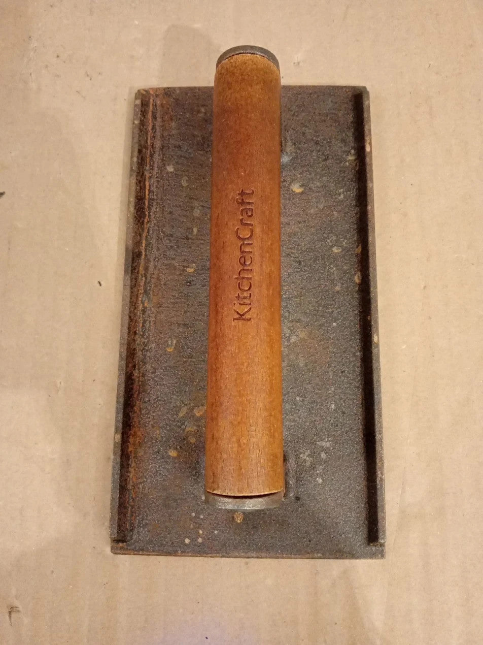 KitchenCraft Cast Iron Bacon Press Grill BBQ Burger Steak Weight 21x11cm