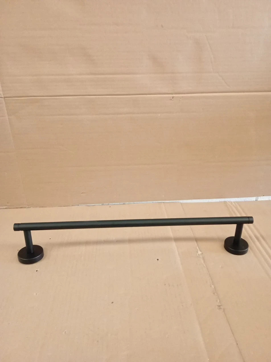 Habitat Wall Mounted Towel Rail 5.3x50x8cm Durable Matt Black