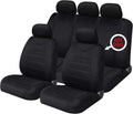 Sakura Car Seat Headrest Covers Carnaby Black SS5397 Full Set Universal New
