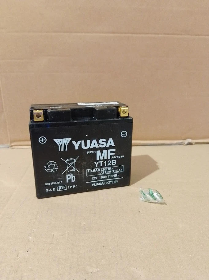 Yuasa YT12B 12V 10Ah AGM Motorcycle Battery Sealed Maintenance Free YT12BBS New