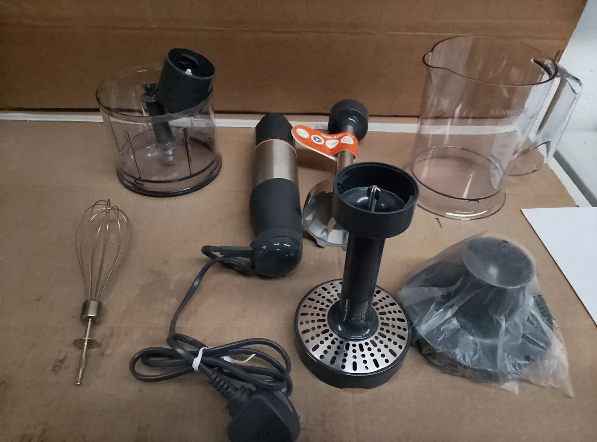 Kenwood Triblade XL Hand Blender Mixer Anti Splash 500ml HBM60307GY 1000W New