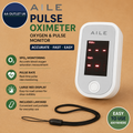 AILE Pulse Oximeter Oxygen Meter Adults Accurate Fast Easy Larger Red Screen
