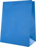 Hallmark Large Cord Handles Gift Bag Plain Blue Multi Occasion Celebration New