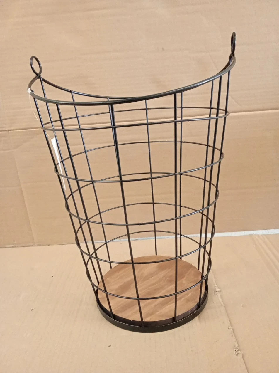 Habitat Black Wire Toilet Roll Basket 1 Pack