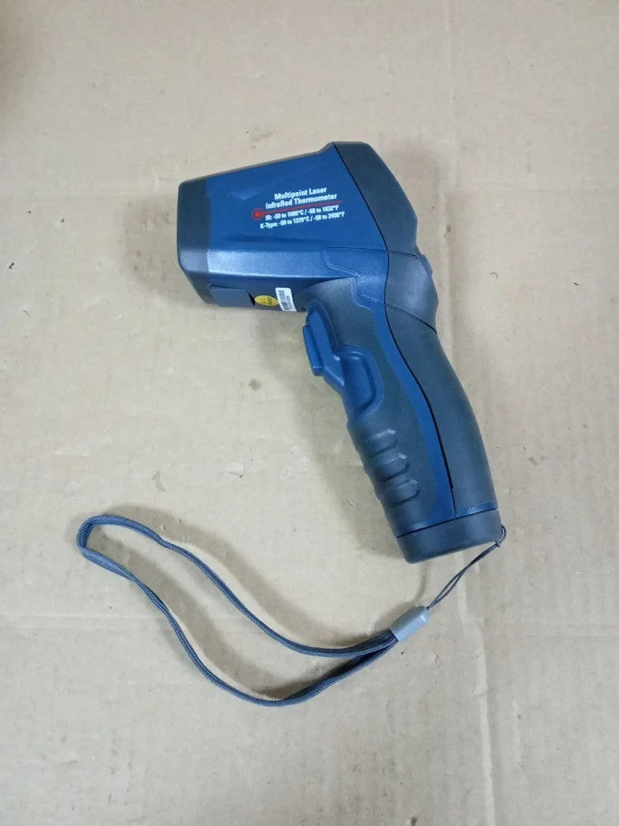 Amazon Basics Heavy Duty Infrared Thermometer Laser Type K Probe Black Design