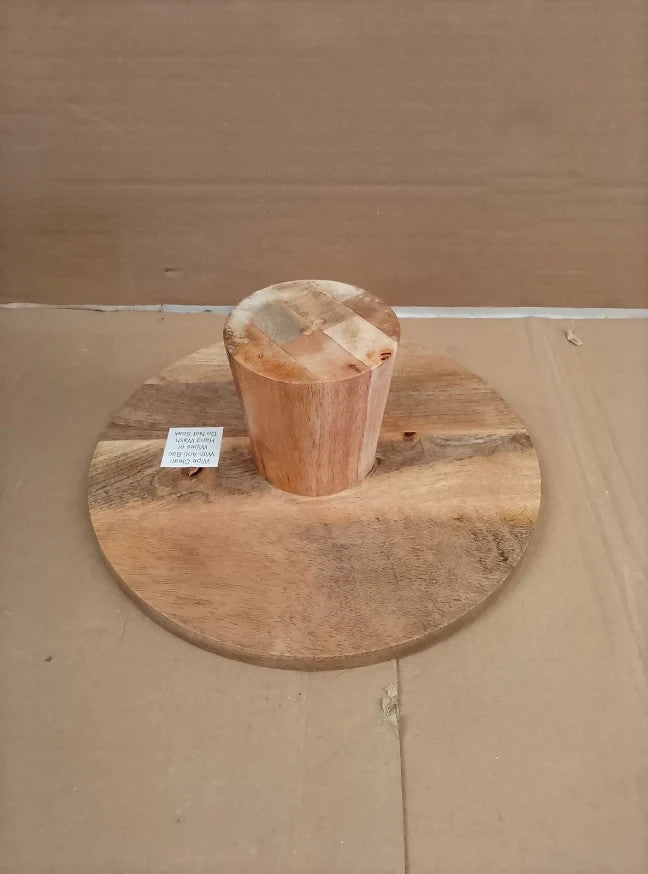 Habitat Wooden Bobbin Cake Stand Dessert Display Kitchen Serving Design New