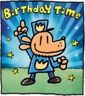 Dog Man Birthday Card Happy Birthday Card Children Dogman Birthday Time New