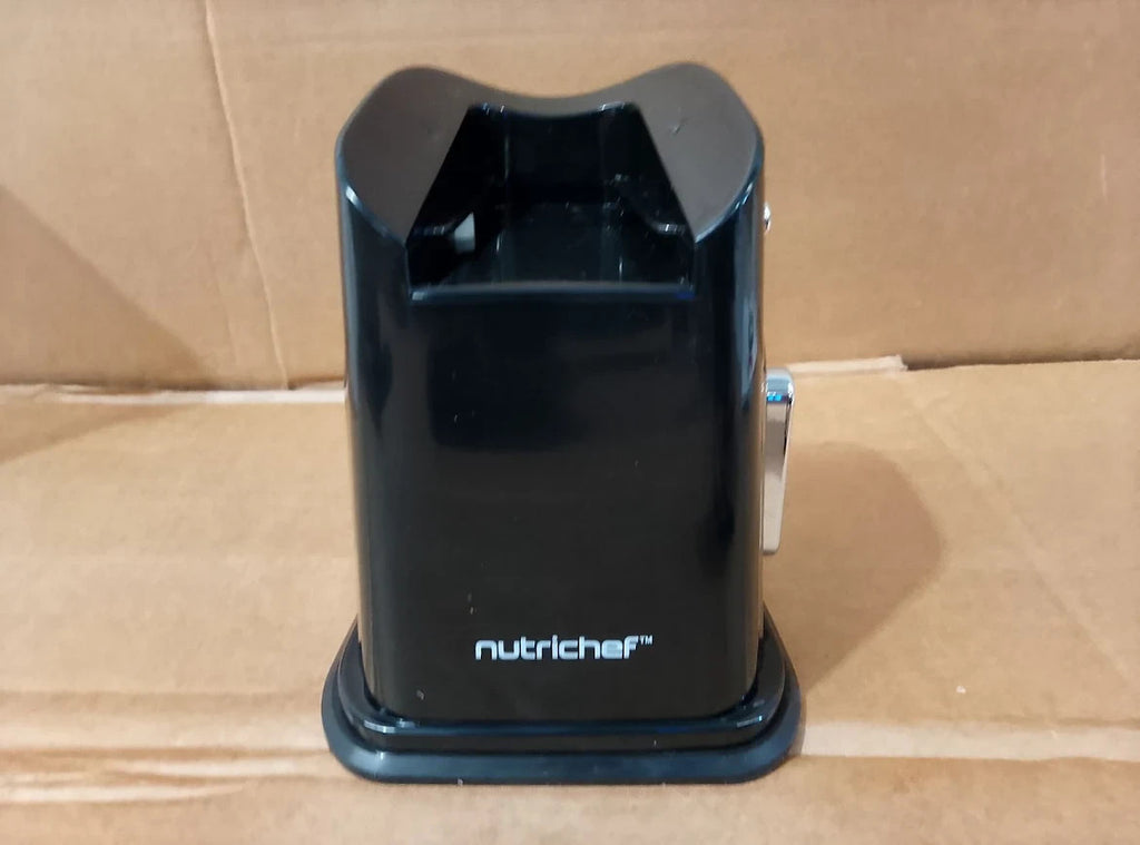 NutriChef Cheese Grater Shredder Blades Black Round Compact