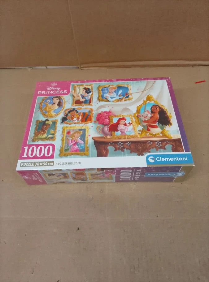 Clementoni Jigsaw Puzzles 1000 Pieces Disney Princess Puzzle 37046 14+ New