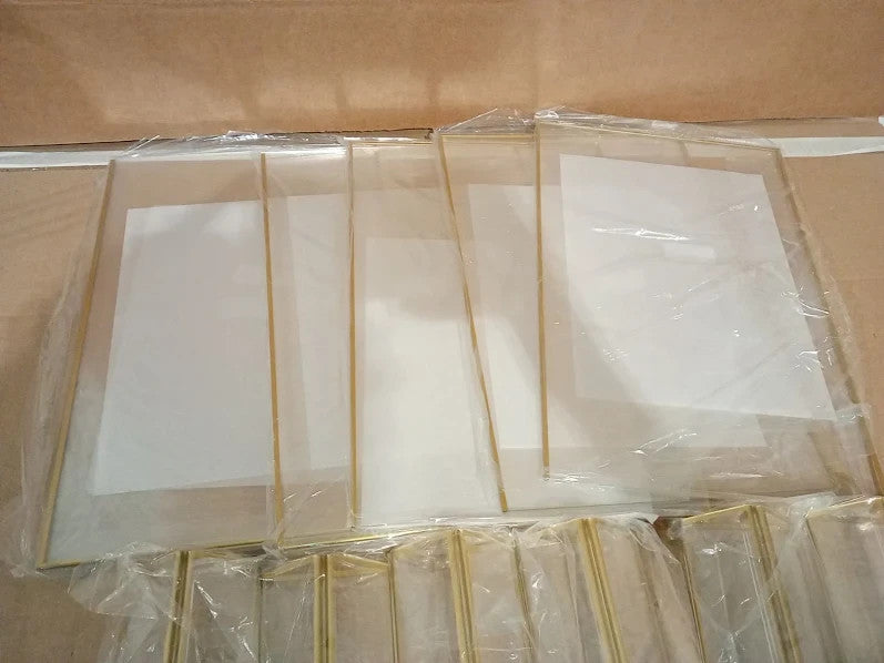 Gold Picture Frames Double Sided 6 Pack A4 Acrylic Table Number 29.7x21cm New