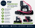 PGV Irrigation Valve Screw Top 1" Valve Male Thread Inlet 1" Barb Outlet No Flow