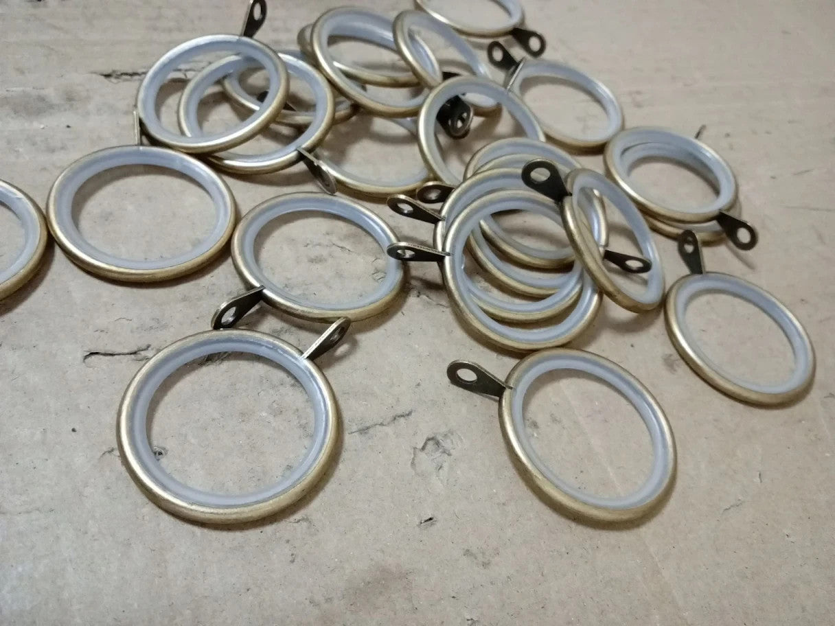Merriway BH05501 23pcs Silent Running Curtain Drapery Pole Rod Ring FixedEye New