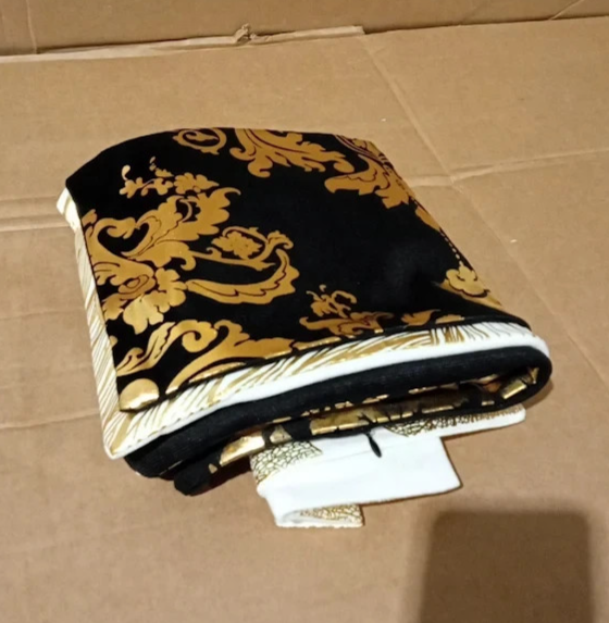 LAPONO Velvet Cushion Covers 2 Pieces 45x45cm Black White Sofa Pillowcases New