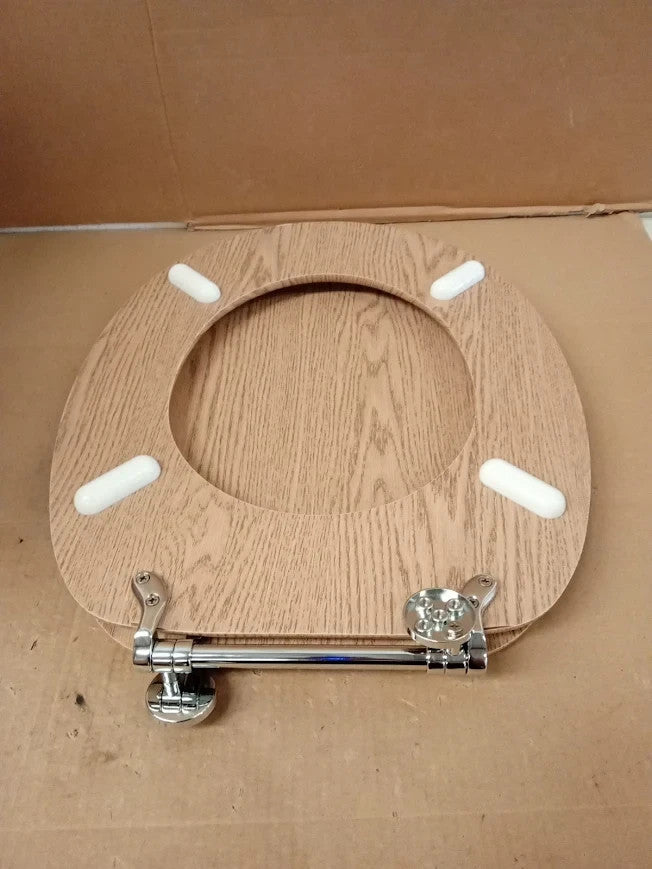 Argos Home Natural Oak Effect Toilet Seat Natural 435x376x56cm