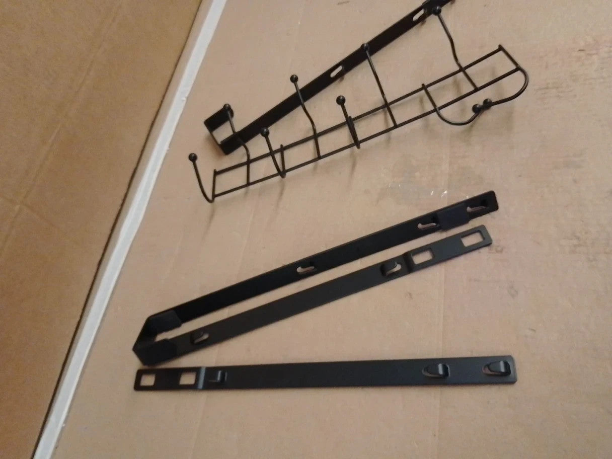 Hapirm Over The Door Organizer 9 Coat Hooks Stainless Steel New