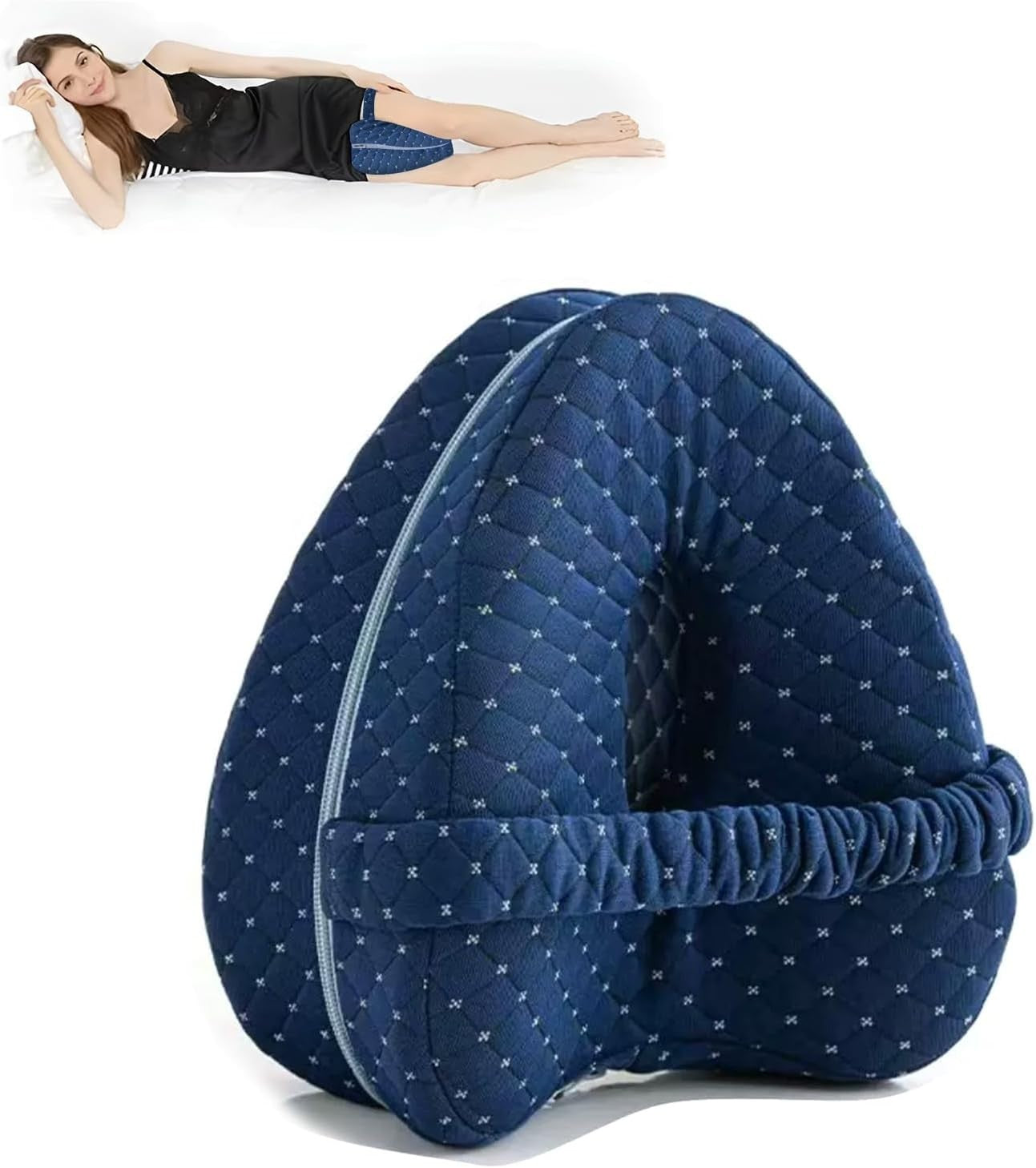 Orthopedic Knee Pillow Side Sleepers Memory Foam Alignment Hip Spine Support New