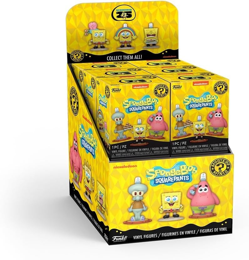 Funko Mystery Mini SpongeBob Squarepants 25th 1 Of 12 To Collect Styles Vary New