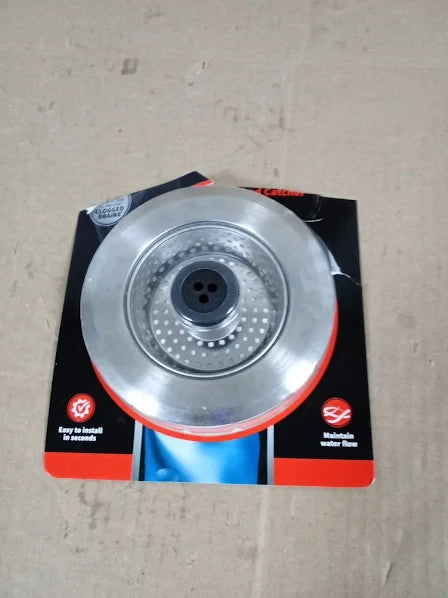 SinkShroom Clog Free Stainless Steel Sink Strainer 4.44x1.25in Chrome Gray New