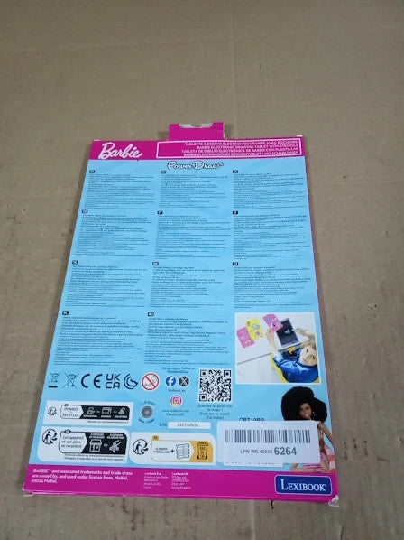 Lexibook Barbie Magic Slate Artistic Toy Screen 28cm 1 Stylus 6 Templates